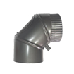 Slika Dimno koleno Ø 180 mm sa otvorom za čišćenje crno