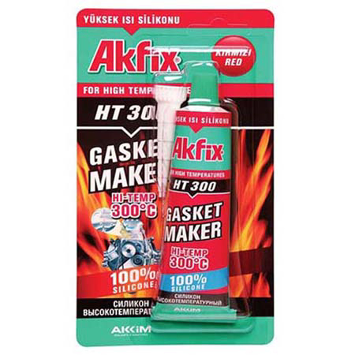 Slika Visokotemperaturni silikon AKFIX crni 50 ml