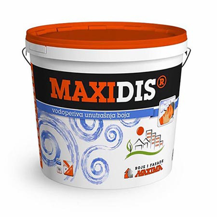 Slika MAXIDIS vodoperiva unutrašnja boja 3 litra