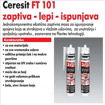 Slika Ceresit FT 101 univerzalni lepak i zaptivač – sivi fleksibilna masa 280 ml