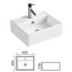 Slika Lavabo umetnicki W1260 425*355*135 HIDROSAN