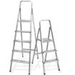 Stabilne kućne merdevine BLIST sa širokim stepenicama i gornjom platformom