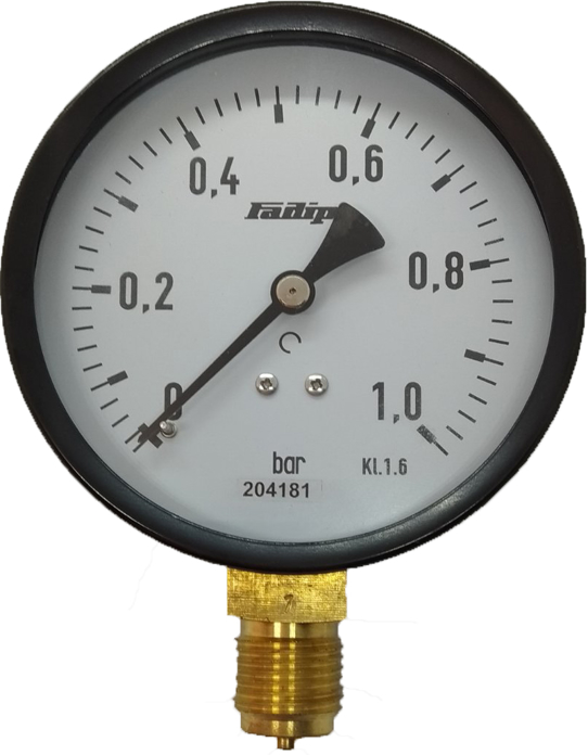 Slika Manometar (MRČ) 0-1 b.(1/2)f100