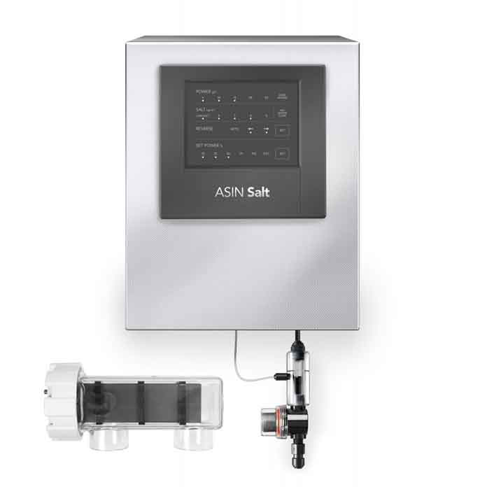 ASIN Salt 25 elektroliza sa kontrolnom jedinicom i ćelijom za bazensku dezinfekciju