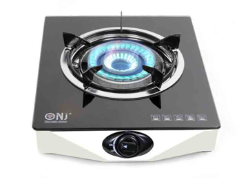 Plinski rešo NGBS1 sa crnom staklenom pločom i jednim gorionikom