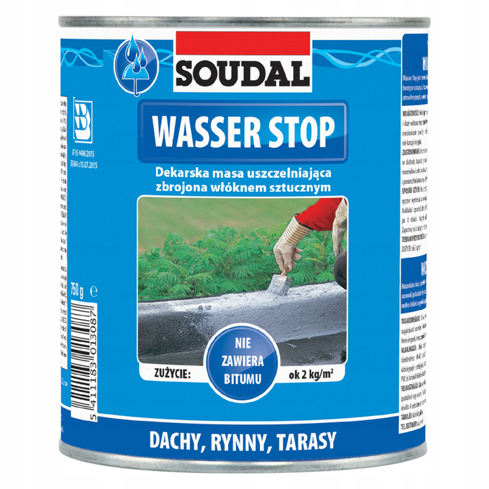 Slika WASSER STOP SOUDAL 0.750 ml akrilni vodootporni premaz