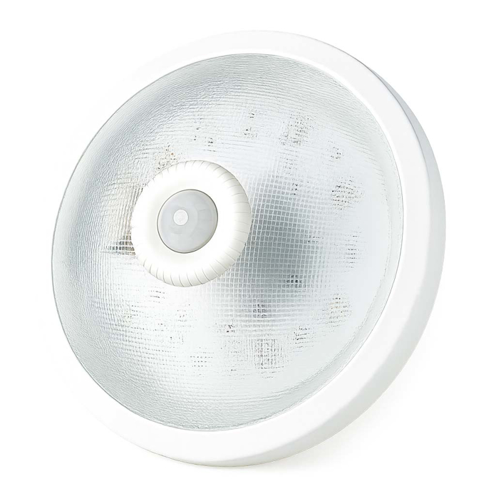 Slika Plafonjera sa senzorom pokreta 2xE27 fi300 mm metal-staklo EP520165