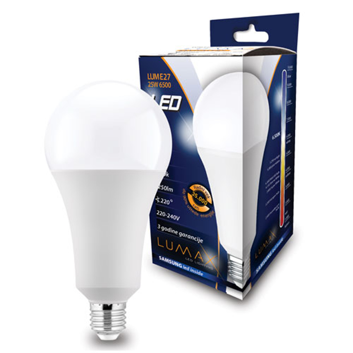 Slika Sijalica LED LUME27-25W E27 6500K 2250lm