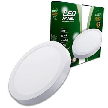Slika LED panel ECO LUMNPO-24W 6500K nadgradni okrugli 1700lm