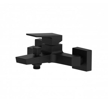 Mat crna baterija za kadu Minotti Quadra New 1511B sa tuš crevom i ručicom